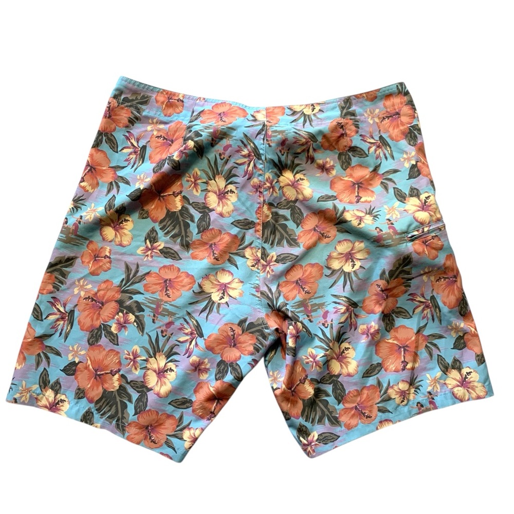 Brooklyn Cloth Multicolor Floral Boardshorts Men’s 34 – Stretch Swim Shorts - Picture 7 of 13